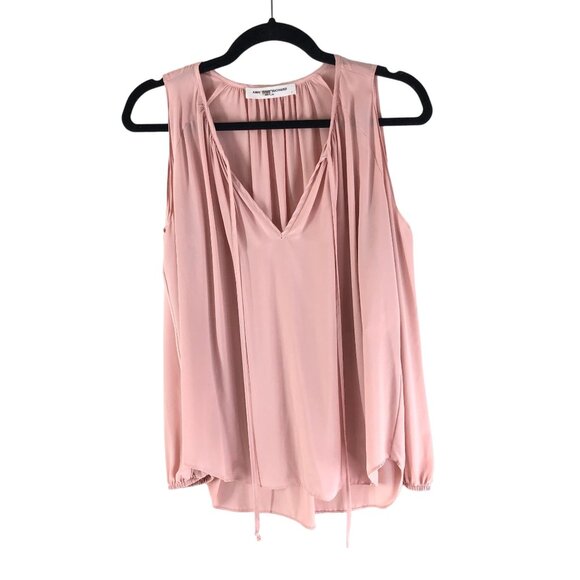 Amanda Uprichard Tops - Amanda Uprichard Womens Blouse Top Cold Shoulder V Neck Pink P